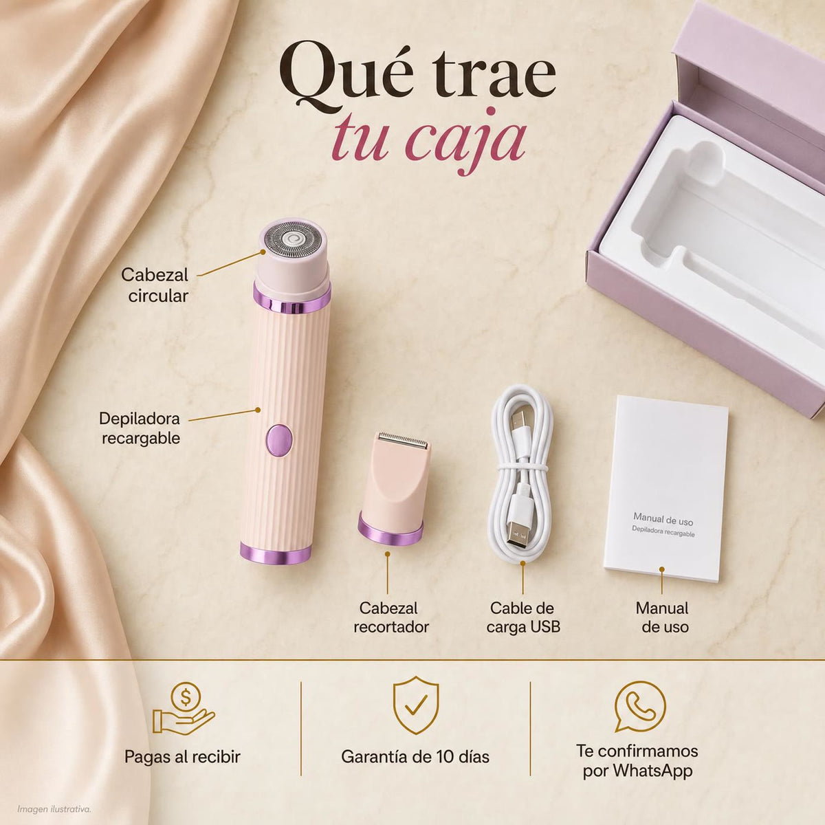 Pagas solo cuando la tienes en tus manos