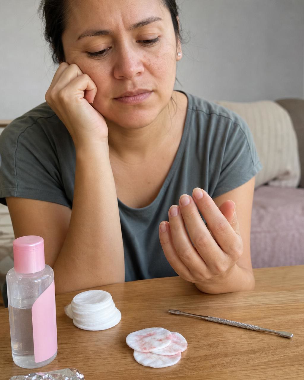 ¿Te quitaste el semipermanente y tus uñas quedaron así?