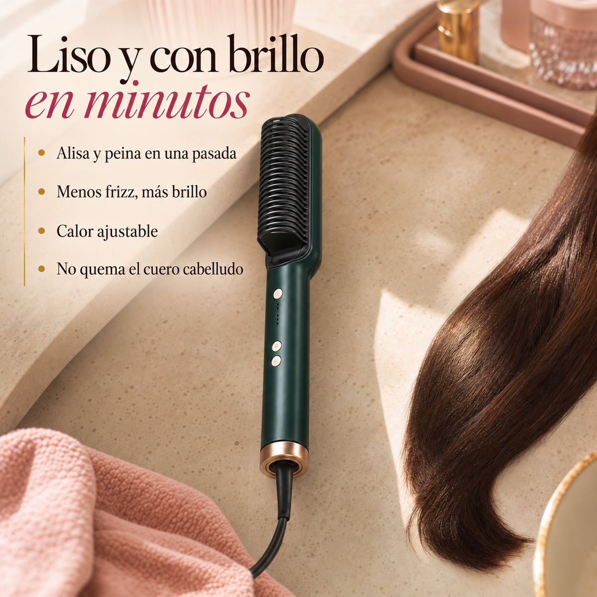 Cepillo Alisador Térmico