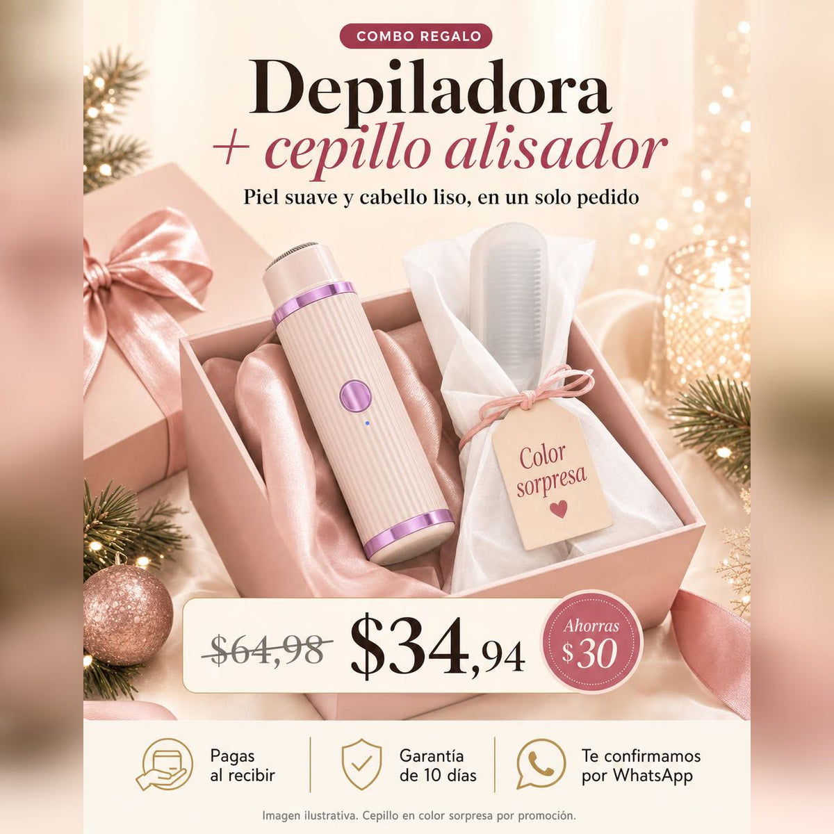 Depiladora Portátil 2 en 1 — Recorta y afeita donde estés