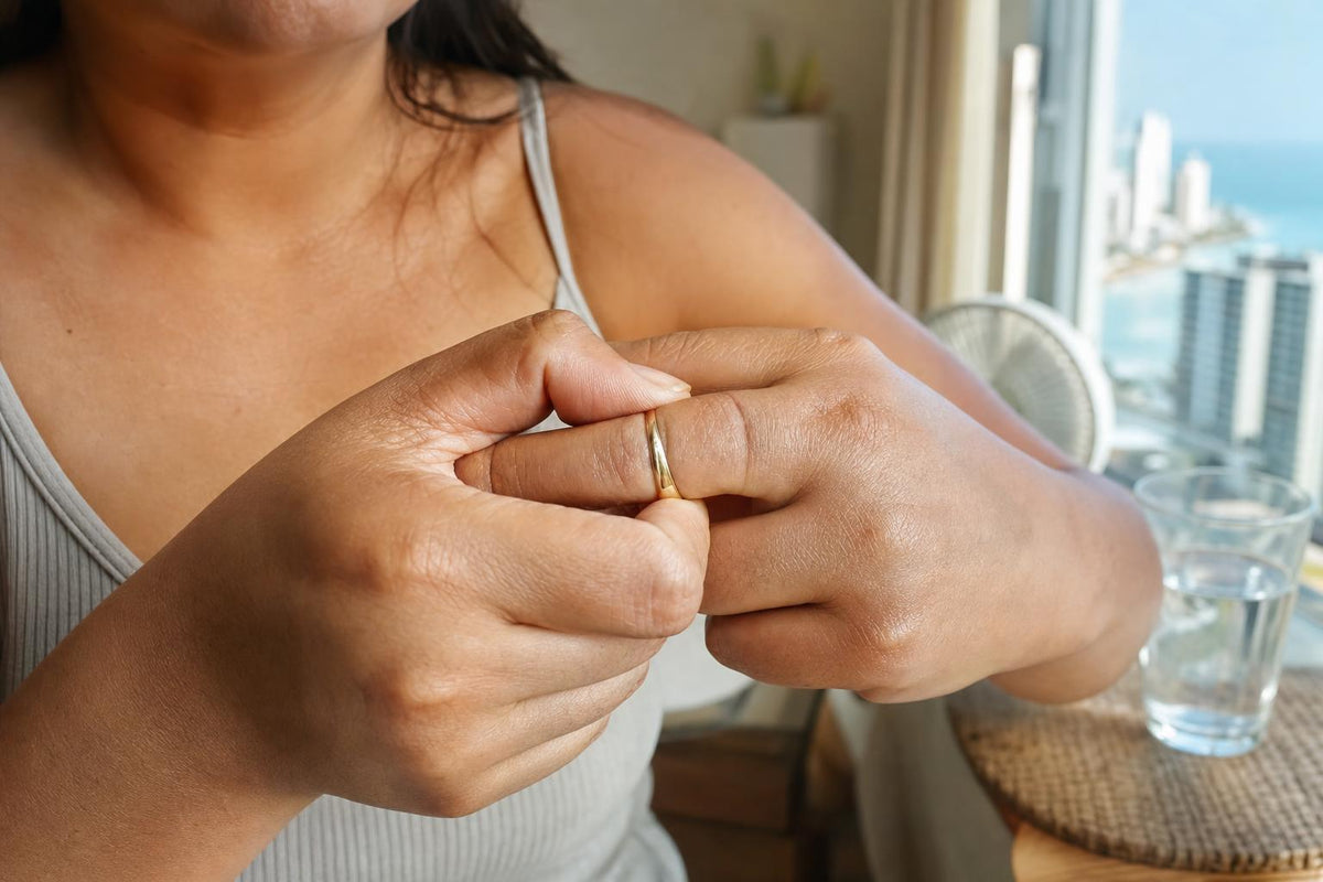 ¿Con el calor los anillos no salen?