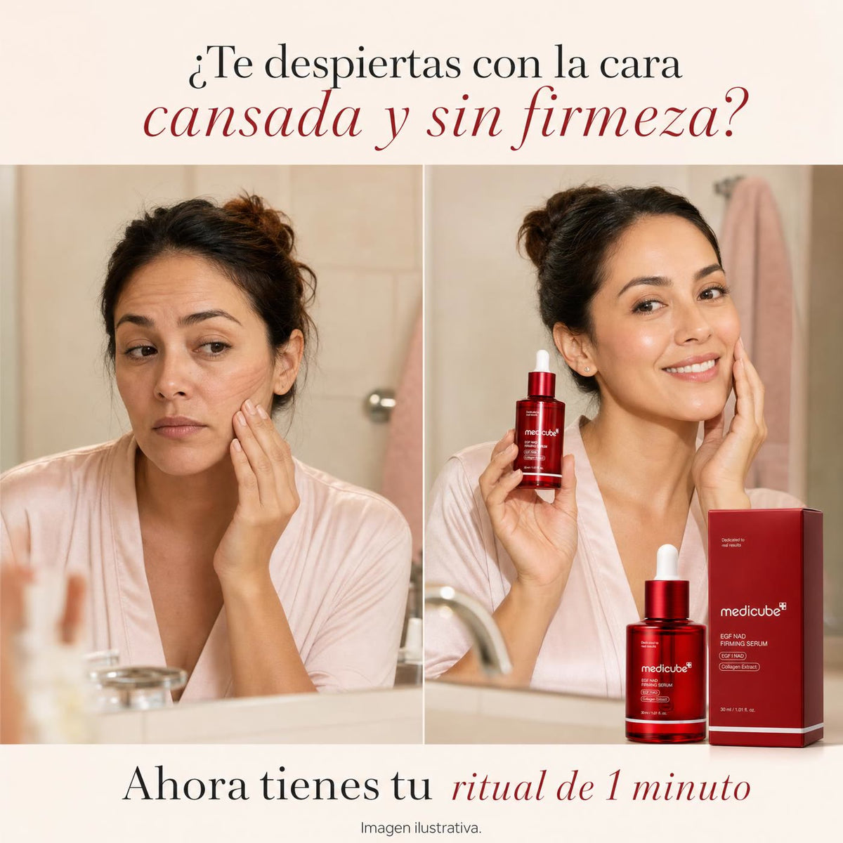 Sérum Reafirmante EGF NAD — Firmeza y luminosidad, skincare coreano (30 ml)