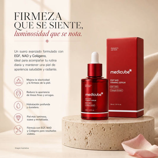 Sérum Reafirmante EGF NAD — Firmeza y luminosidad, skincare coreano (30 ml)