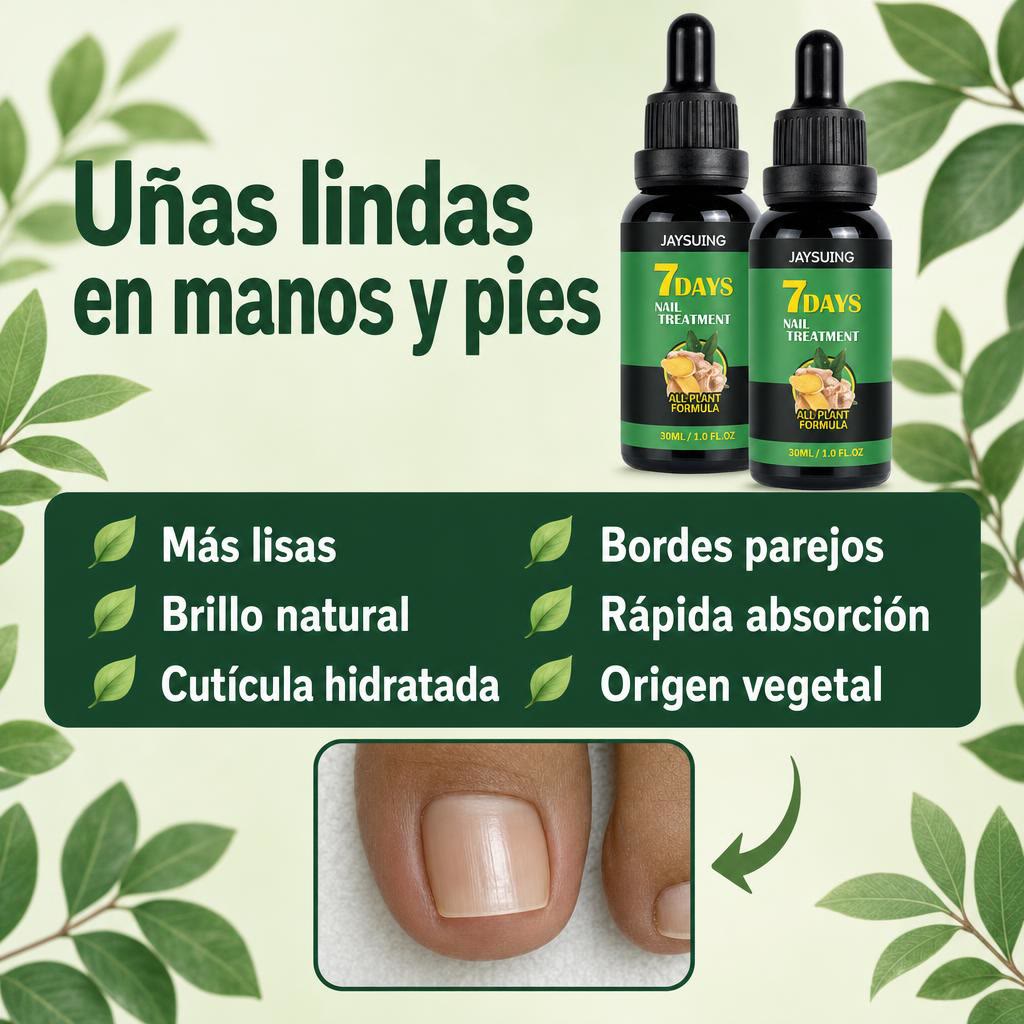 7 Days Nail Treatment — Sérum de jengibre para uñas (30 ml)