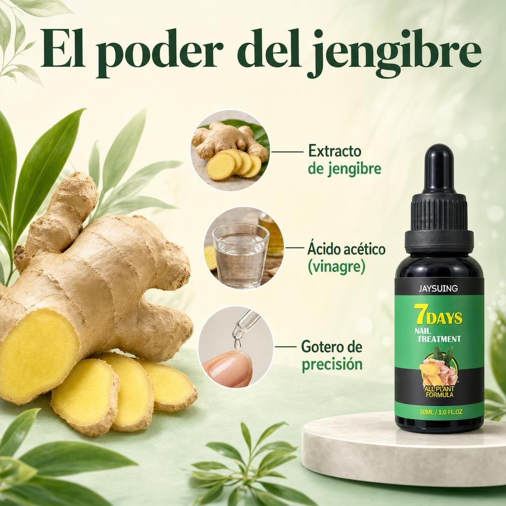 7 Days Nail Treatment — Sérum de jengibre para uñas (30 ml)