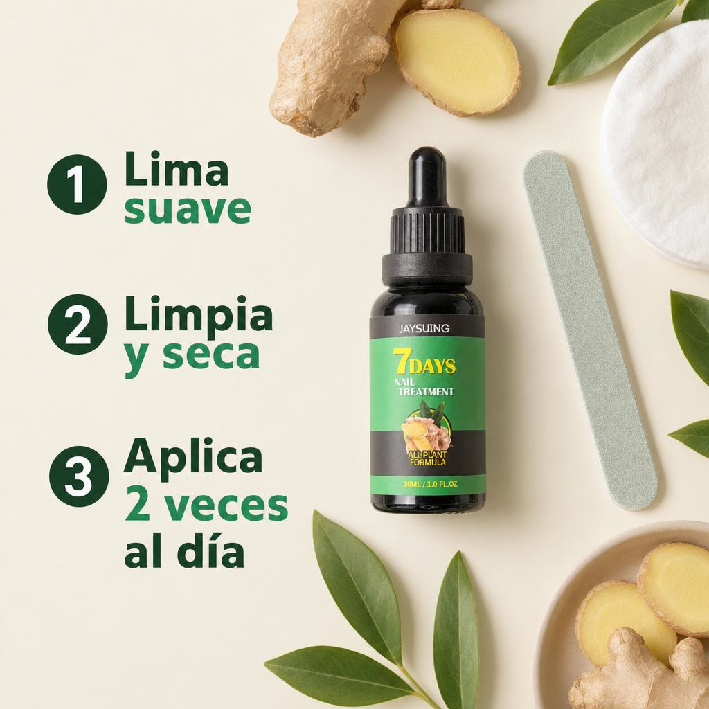 7 Days Nail Treatment — Sérum de jengibre para uñas (30 ml)