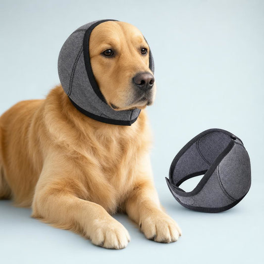 Orejeras antirruido para perros y gatos — Calma en truenos y fuegos artificiales