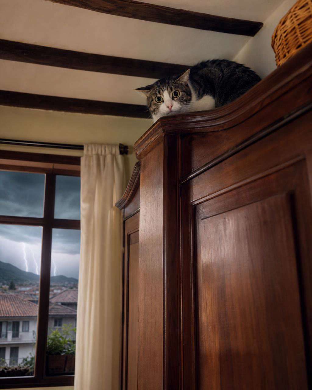 ¿Tu gato desaparece con el ruido?