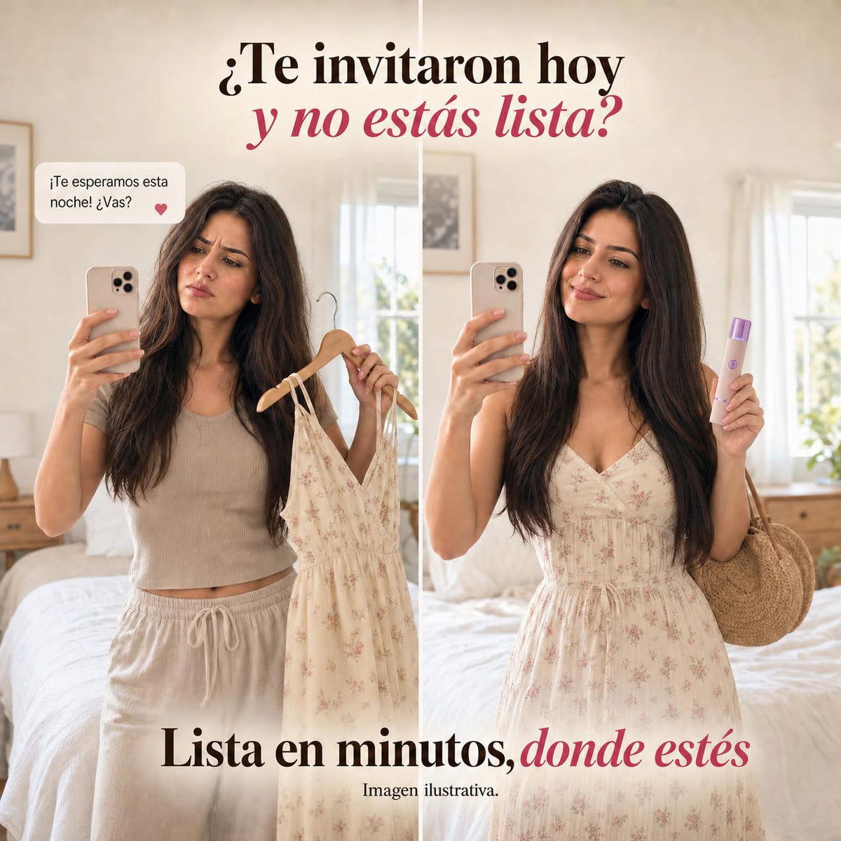 Depiladora Portátil 2 en 1 — Recorta y afeita donde estés